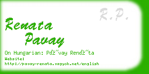 renata pavay business card